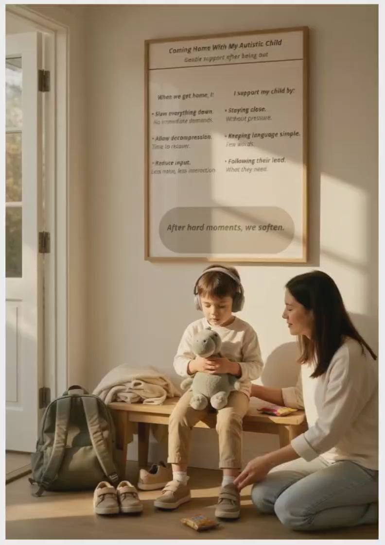 Coming Home With My Autistic Child – Gentle Transition Support Printable