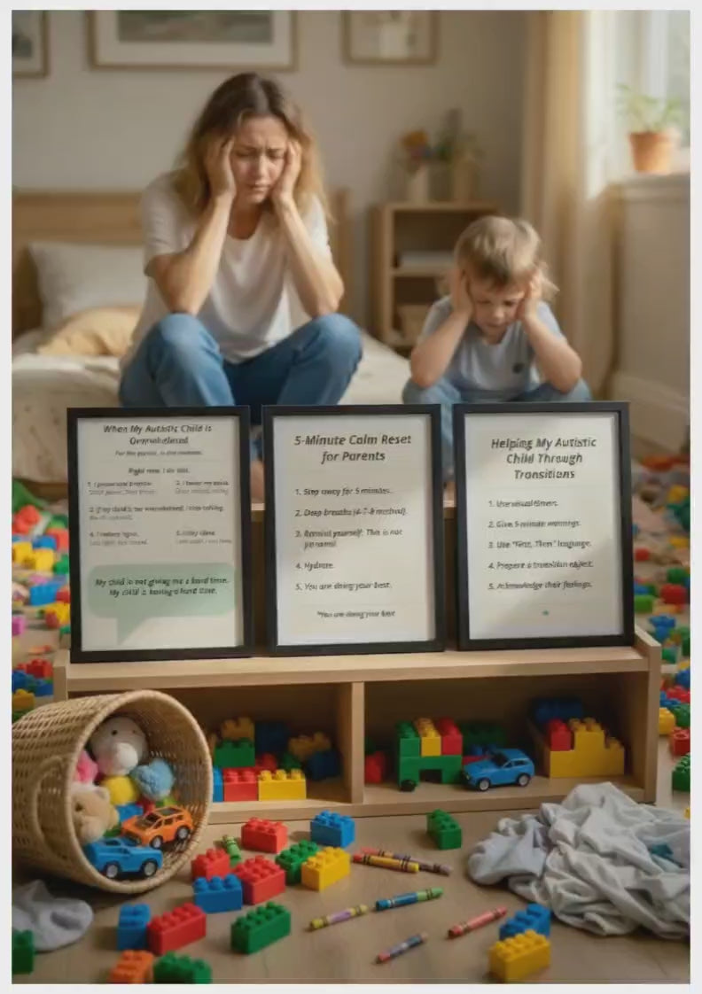 Autism Support Printable Bundle for Parents – Calm & Emotional Regulation Toolkit
