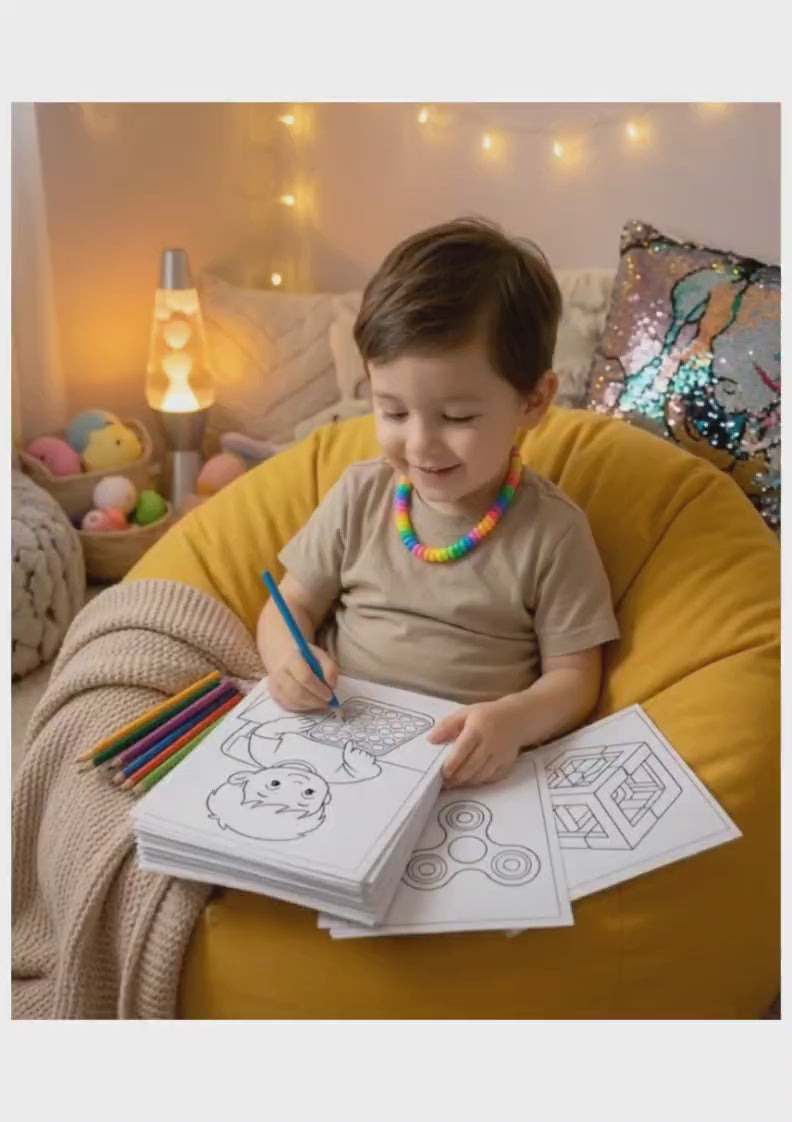 Fidget Toys Coloring Pages | Digital Download PDF