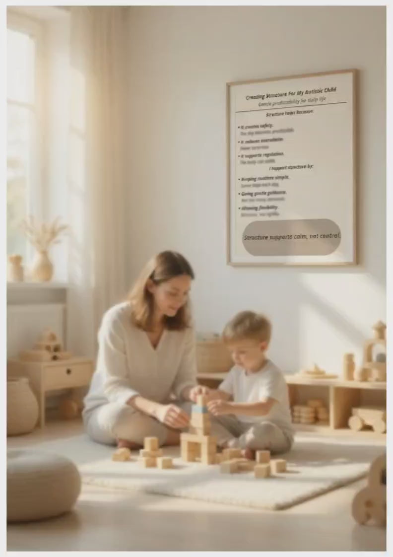 Creating Structure for My Autistic Child – Autism Support Printable