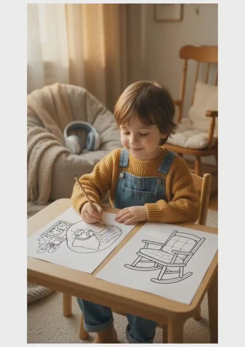 My Calm Corner Coloring Pages | Sensory-Friendly Coloring Book for Kids Ages 3–6