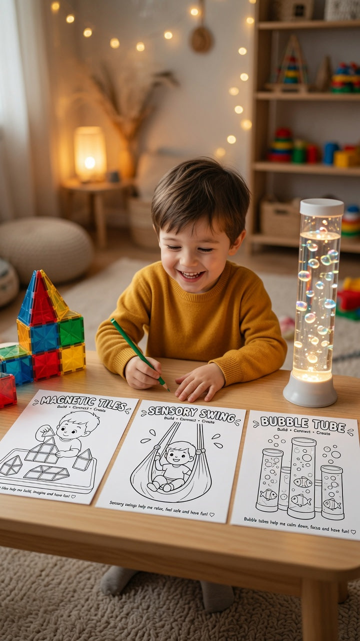 Sensory Play Coloring Pages | 10 Printable Coloring Pages for Kids (Ages 3–6)