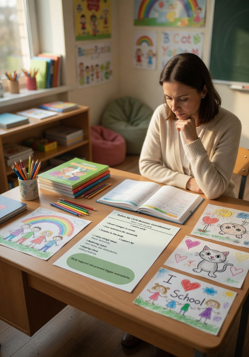 Before My Child Becomes Overwhelmed Printable | Early Sensory Support Guide for Autism Parents | Emotional Regulation PDF | Neurodivergent Parenting Tool