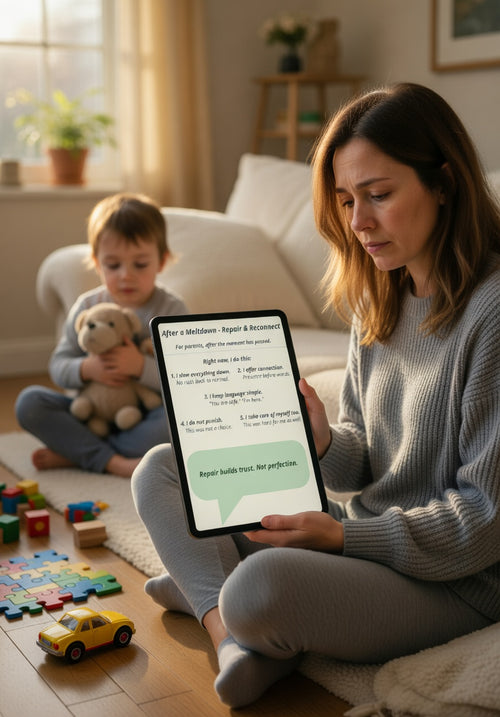 After a Meltdown – Repair & Reconnect Printable for Autism Parents