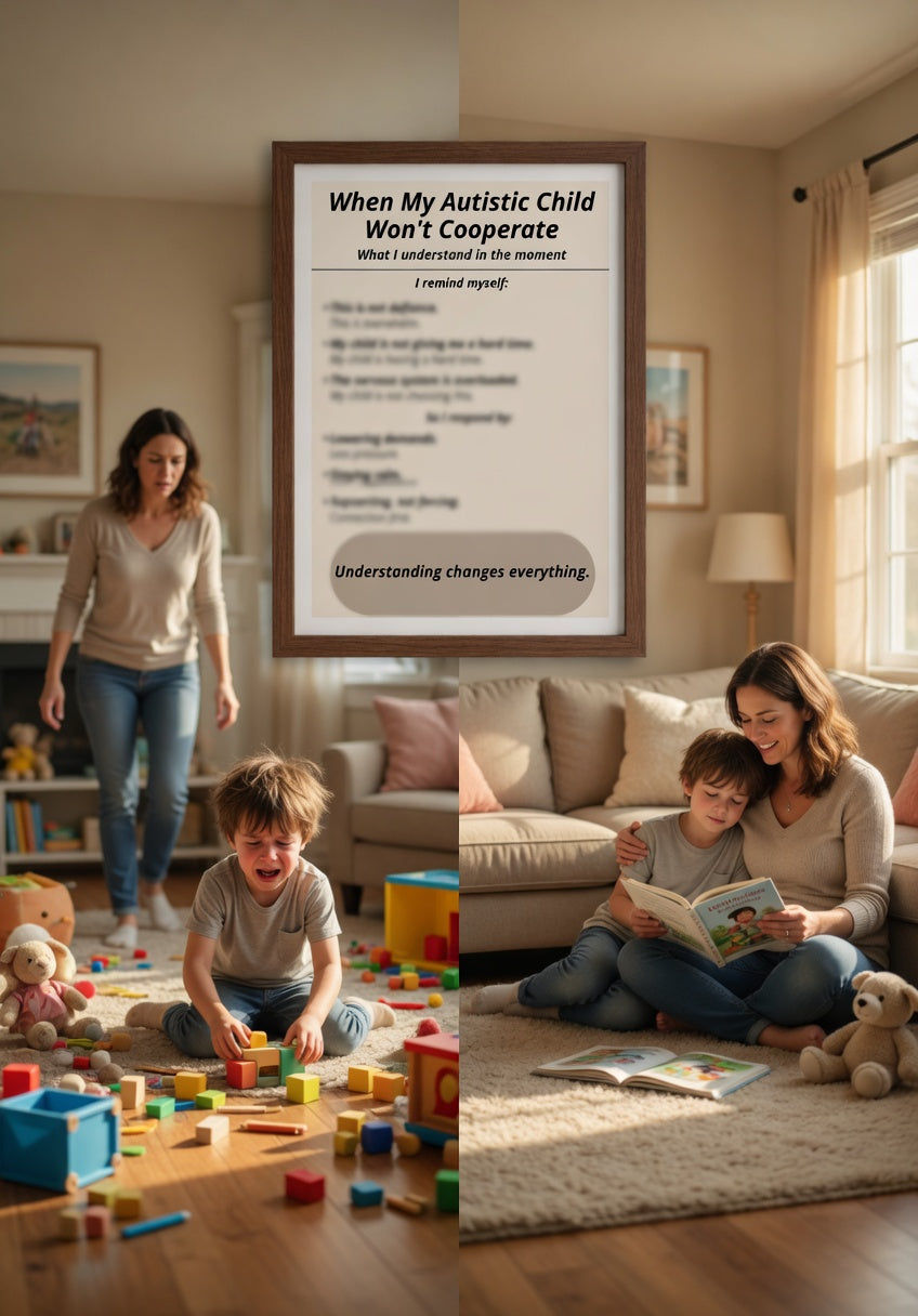 When My Autistic Child Won’t Cooperate – Autism Support Printable