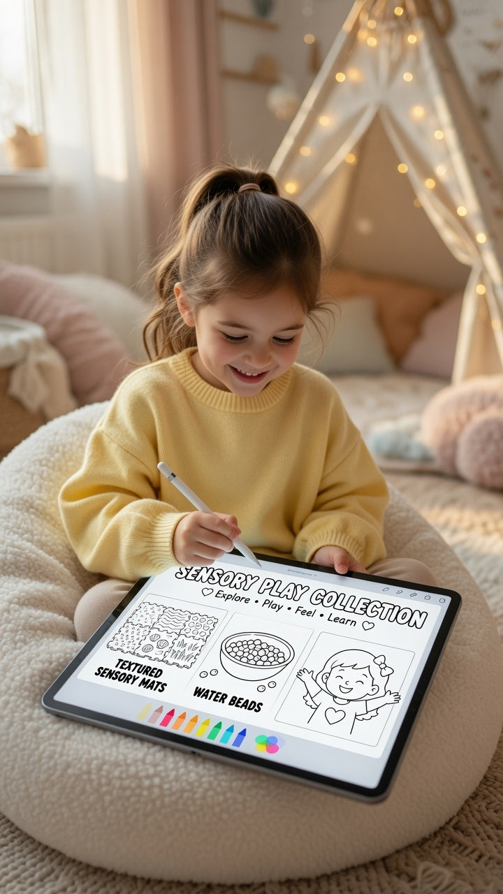 Sensory Play Coloring Pages | 10 Printable Coloring Pages for Kids (Ages 3–6)