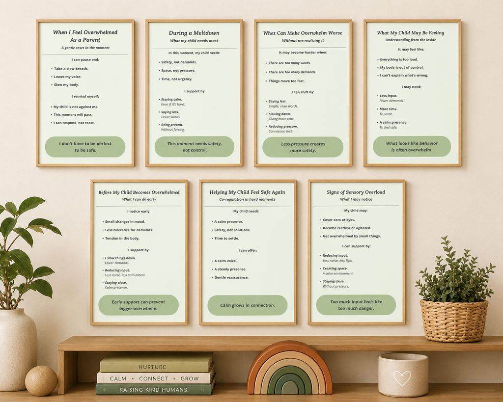 Emotional Support Toolkit for Autism Parents | 7 Printable Co-Regulation Guides | Sensory Overload & Meltdown Support Bundle | Neurodivergent Parenting PDF