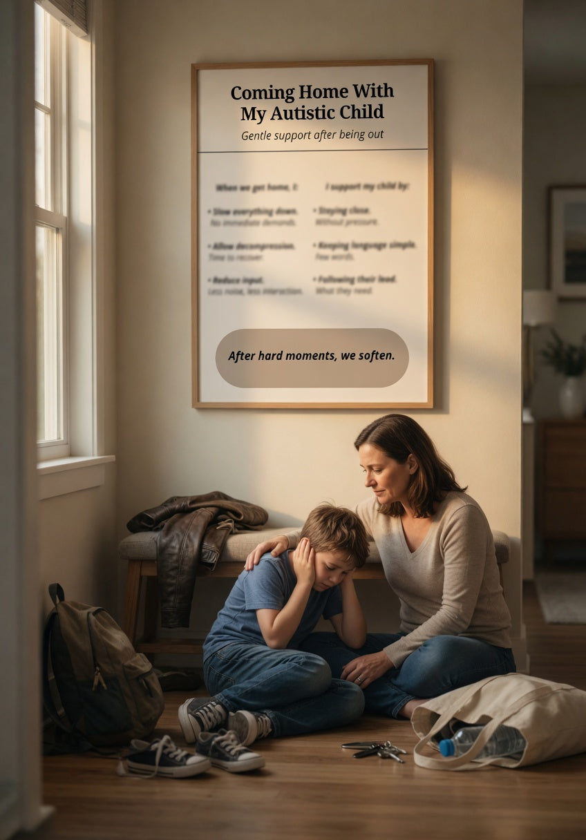 Coming Home With My Autistic Child – Gentle Transition Support Printable