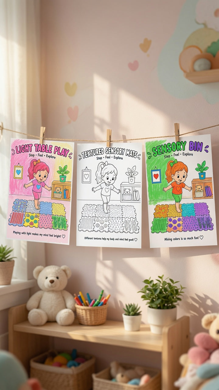 Sensory Play Coloring Pages | 10 Printable Coloring Pages for Kids (Ages 3–6)