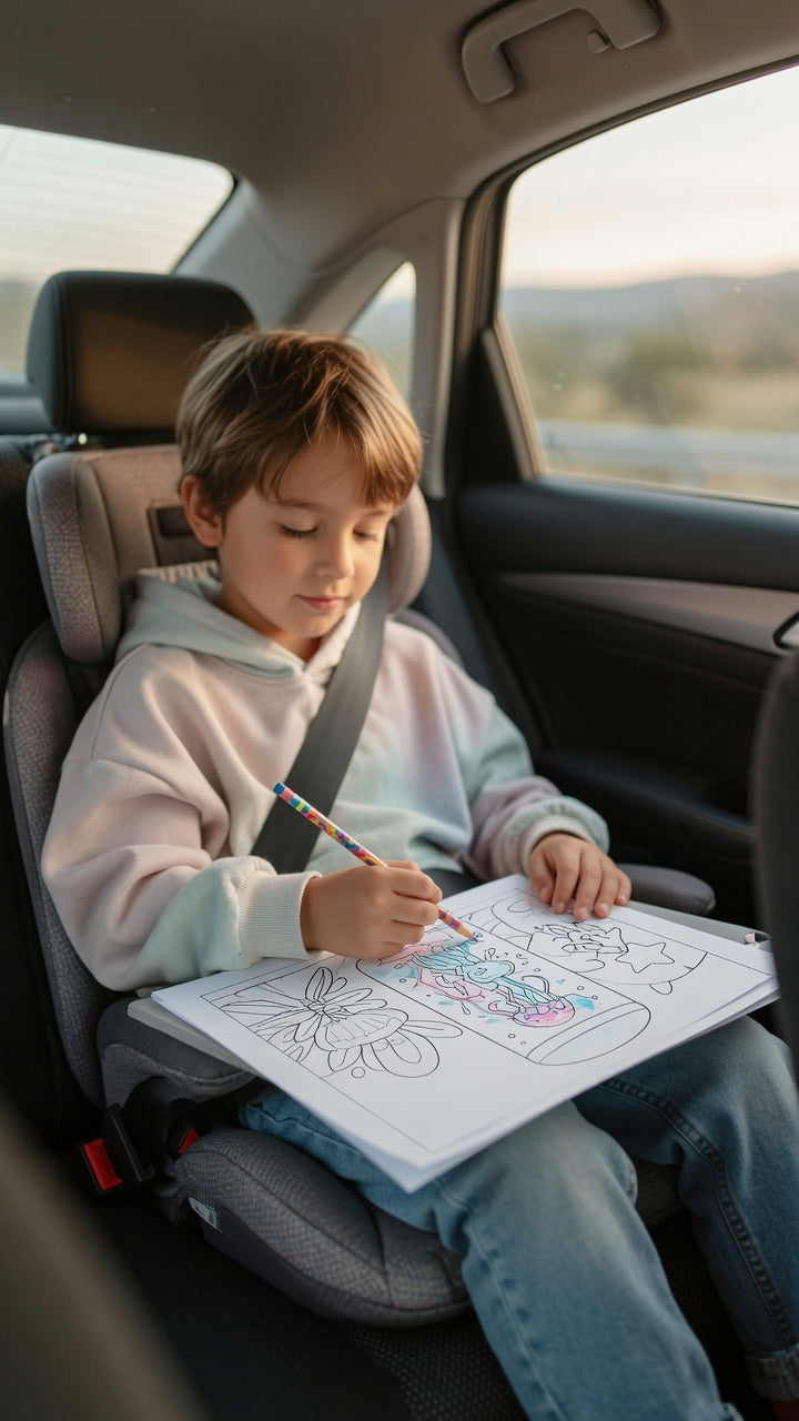 Visual Calming Lights Coloring Pages | 10 Printable Sensory Coloring Sheets for Kids | Autism Calm Corner Activity PDF