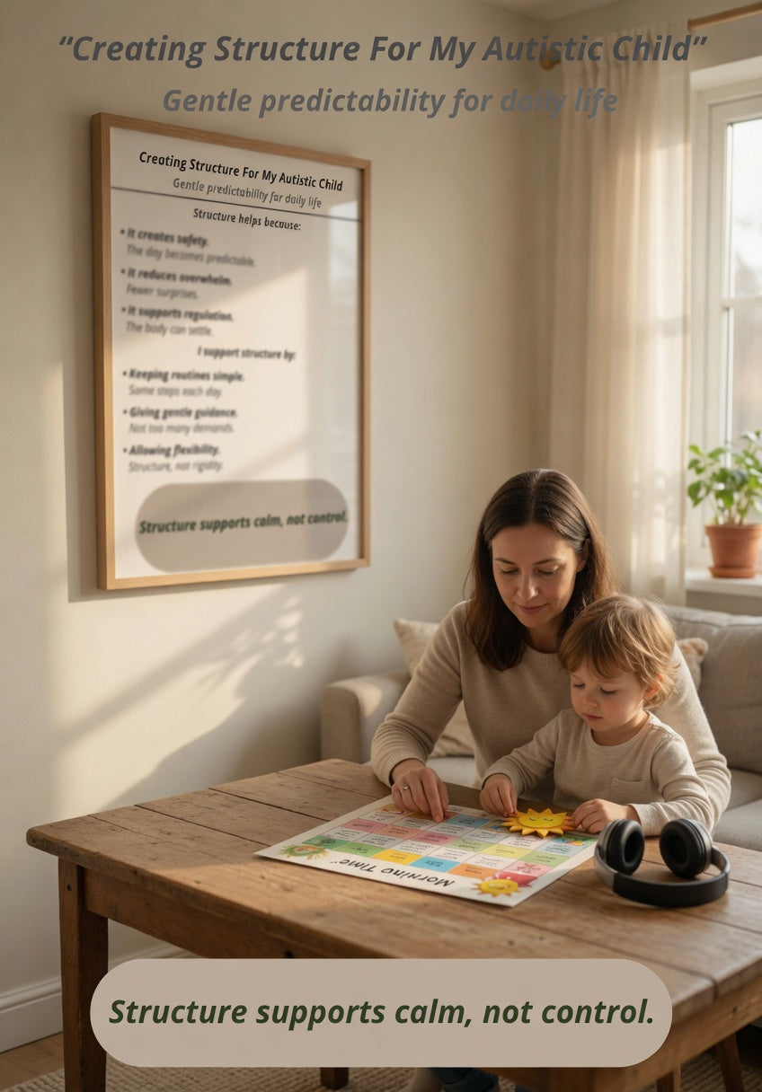 Creating Structure for My Autistic Child – Autism Support Printable