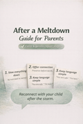 After a Meltdown – Repair & Reconnect Printable for Autism Parents