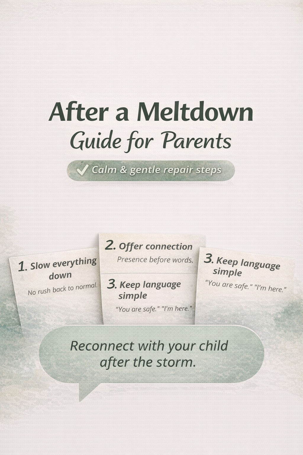 After a Meltdown – Repair & Reconnect Printable for Autism Parents