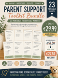 Parent Support Toolkit Bundle | 23 Autism & Gentle Parenting Printables