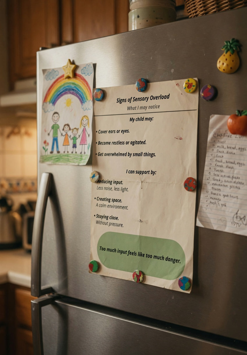 Signs of Sensory Overload Printable Guide for Autism Parents | Calm Support Cheat Sheet | Neurodivergent Child Support PDF | Instant Download